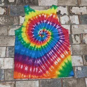 Dyenomite Large Multicolor Tank Top
